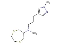 1,4-dithiepan-6-yl(methyl)[3-(1-methyl-1H-pyrazol-4-yl)propyl]amine