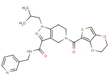 5-(2,3-dihydrothieno[3,4-b][1,4]dioxin-5-ylcarbonyl)-1-isobutyl-N-(3-pyridinylmethyl)-4,5,6,7-tetrahydro-1H-pyrazolo[4,3-c]pyridine-3-carboxamide