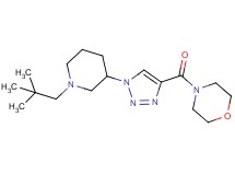 4-({1-[1-(2,2-dimethylpropyl)-3-piperidinyl]-1H-1,2,3-triazol-4-yl}carbonyl)morpholine