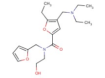 4-[(diethylamino)methyl]-5-ethyl-N-(2-furylmethyl)-N-(2-hydroxyethyl)-2-furamide