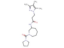 N-[1-(pyrrolidin-1-ylcarbonyl)azepan-3-yl]-3-(3,4,5-trimethyl-1H-pyrazol-1-yl)propanamide