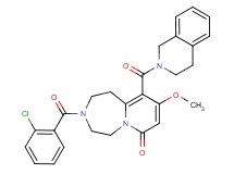 3-(2-chlorobenzoyl)-10-(3,4-dihydro-2(1H)-isoquinolinylcarbonyl)-9-methoxy-2,3,4,5-tetrahydropyrido[1,2-d][1,4]diazepin-7(1H)-one