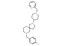 7-(4-fluorobenzyl)-2-[1-(2-pyridinylmethyl)-4-piperidinyl]-2,7-diazaspiro[4.5]decane