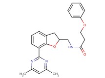 N-{[7-(4,6-dimethyl-2-pyrimidinyl)-2,3-dihydro-1-benzofuran-2-yl]methyl}-3-phenoxypropanamide