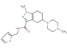 1-methyl-5-(4-methyl-1-piperazinyl)-N-(2-thienylmethyl)-4,5,6,7-tetrahydro-1H-indazole-3-carboxamide