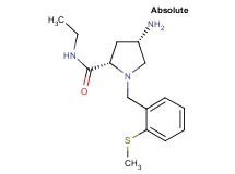 (4S)-4-amino-N-ethyl-1-[2-(methylthio)benzyl]-L-prolinamide bis(trifluoroacetate)