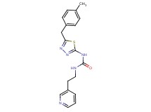 N-[5-(4-methylbenzyl)-1,3,4-thiadiazol-2-yl]-N'-[2-(3-pyridinyl)ethyl]urea trifluoroacetate