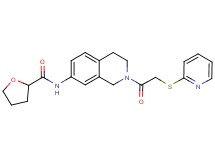 N-{2-[2-(2-pyridinylthio)acetyl]-1,2,3,4-tetrahydro-7-isoquinolinyl}tetrahydro-2-furancarboxamide