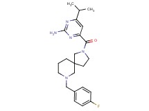 4-{[7-(4-fluorobenzyl)-2,7-diazaspiro[4.5]dec-2-yl]carbonyl}-6-isopropyl-2-pyrimidinamine