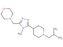 4-{[5-(1-isobutylpiperidin-4-yl)-4-methyl-4H-1,2,4-triazol-3-yl]methyl}morpholine