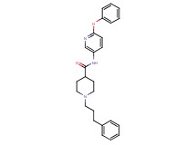 N-(6-phenoxy-3-pyridinyl)-1-(3-phenylpropyl)-4-piperidinecarboxamide