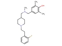 4-{[({1-[2-(2-fluorophenyl)ethyl]-4-piperidinyl}methyl)(methyl)amino]methyl}-2,6-dimethylphenol