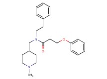 N-[(1-methyl-4-piperidinyl)methyl]-3-phenoxy-N-(2-phenylethyl)propanamide