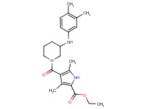 ethyl 4-({3-[(3,4-dimethylphenyl)amino]-1-piperidinyl}carbonyl)-3,5-dimethyl-1H-pyrrole-2-carboxylate