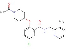 2-[(1-acetyl-4-piperidinyl)oxy]-5-chloro-N-[(3-methyl-2-pyridinyl)methyl]benzamide
