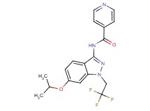 N-[6-isopropoxy-1-(2,2,2-trifluoroethyl)-1H-indazol-3-yl]isonicotinamide
