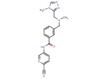 N-(6-cyanopyridin-3-yl)-3-({methyl[(4-methyl-4H-1,2,4-triazol-3-yl)methyl]amino}methyl)benzamide