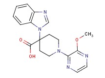 4-(1H-benzimidazol-1-yl)-1-(3-methoxypyrazin-2-yl)piperidine-4-carboxylic acid
