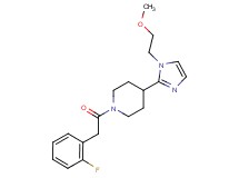 1-[(2-fluorophenyl)acetyl]-4-[1-(2-methoxyethyl)-1H-imidazol-2-yl]piperidine