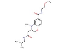 3-[2-(isobutylamino)-2-oxoethyl]-N-(2-methoxyethyl)-4-methyl-3,4-dihydro-2H-1,4-benzoxazine-6-carboxamide