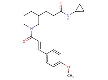 N-cyclopropyl-3-{1-[(2E)-3-(4-methoxyphenyl)-2-propenoyl]-3-piperidinyl}propanamide