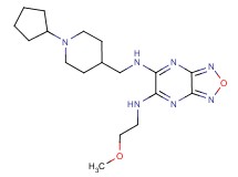 N-[(1-cyclopentyl-4-piperidinyl)methyl]-N'-(2-methoxyethyl)[1,2,5]oxadiazolo[3,4-b]pyrazine-5,6-diamine