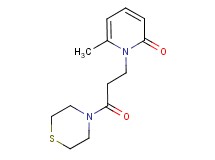 6-methyl-1-(3-oxo-3-thiomorpholin-4-ylpropyl)pyridin-2(1H)-one