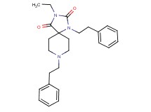 3-ethyl-1,8-bis(2-phenylethyl)-1,3,8-triazaspiro[4.5]decane-2,4-dione