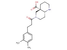 (4aS*,8aR*)-6-[3-(3,4-dimethylphenyl)propanoyl]octahydro-1,6-naphthyridine-4a(2H)-carboxylic acid