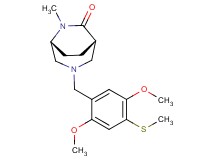 (1S*,5R*)-3-[2,5-dimethoxy-4-(methylthio)benzyl]-6-methyl-3,6-diazabicyclo[3.2.2]nonan-7-one