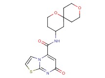 N-1,9-dioxaspiro[5.5]undec-4-yl-7-oxo-7H-[1,3]thiazolo[3,2-a]pyrimidine-5-carboxamide