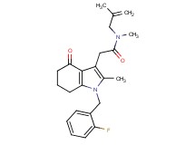 2-[1-(2-fluorobenzyl)-2-methyl-4-oxo-4,5,6,7-tetrahydro-1H-indol-3-yl]-N-methyl-N-(2-methyl-2-propen-1-yl)acetamide