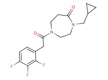 4-(cyclopropylmethyl)-1-[(2,3,4-trifluorophenyl)acetyl]-1,4-diazepan-5-one