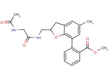 methyl 2-(2-{[(N-acetylglycyl)amino]methyl}-5-methyl-2,3-dihydro-1-benzofuran-7-yl)benzoate