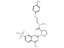 N-methyl-1-[4-methyl-7-(methylsulfonyl)-2-quinazolinyl]-N-[2-(4-methylphenoxy)ethyl]prolinamide