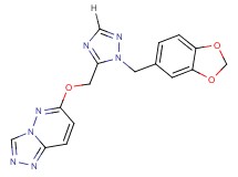 6-{[1-(1,3-benzodioxol-5-ylmethyl)-1H-1,2,4-triazol-5-yl]methoxy}[1,2,4]triazolo[4,3-b]pyridazine