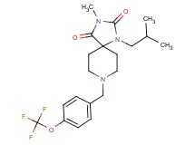 1-isobutyl-3-methyl-8-[4-(trifluoromethoxy)benzyl]-1,3,8-triazaspiro[4.5]decane-2,4-dione