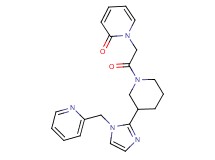 1-(2-oxo-2-{3-[1-(pyridin-2-ylmethyl)-1H-imidazol-2-yl]piperidin-1-yl}ethyl)pyridin-2(1H)-one