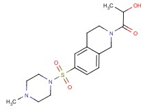 1-[6-[(4-methylpiperazin-1-yl)sulfonyl]-3,4-dihydroisoquinolin-2(1H)-yl]-1-oxopropan-2-ol