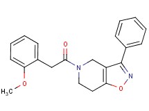 5-[(2-methoxyphenyl)acetyl]-3-phenyl-4,5,6,7-tetrahydroisoxazolo[4,5-c]pyridine