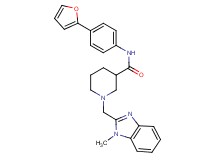 N-[4-(2-furyl)phenyl]-1-[(1-methyl-1H-benzimidazol-2-yl)methyl]-3-piperidinecarboxamide