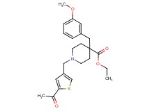 ethyl 1-[(5-acetyl-3-thienyl)methyl]-4-(3-methoxybenzyl)-4-piperidinecarboxylate