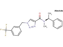 N-methyl-N-[(1S)-1-phenylethyl]-1-[3-(trifluoromethyl)benzyl]-1H-1,2,3-triazole-4-carboxamide