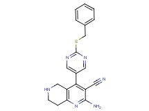 2-amino-4-[2-(benzylthio)-5-pyrimidinyl]-5,6,7,8-tetrahydro-1,6-naphthyridine-3-carbonitrile