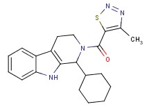 1-cyclohexyl-2-[(4-methyl-1,2,3-thiadiazol-5-yl)carbonyl]-2,3,4,9-tetrahydro-1H-beta-carboline