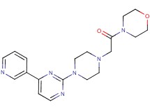 4-({4-[4-(3-pyridinyl)-2-pyrimidinyl]-1-piperazinyl}acetyl)morpholine