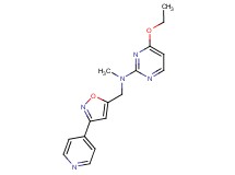 4-ethoxy-N-methyl-N-[(3-pyridin-4-ylisoxazol-5-yl)methyl]pyrimidin-2-amine