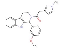 1-(3-methoxyphenyl)-2-[(1-methyl-1H-pyrrol-3-yl)acetyl]-2,3,4,9-tetrahydro-1H-beta-carboline