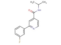 2-(3-fluorophenyl)-N-isopropylisonicotinamide