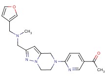 1-{6-[2-{[(3-furylmethyl)(methyl)amino]methyl}-6,7-dihydropyrazolo[1,5-a]pyrazin-5(4H)-yl]-3-pyridinyl}ethanone